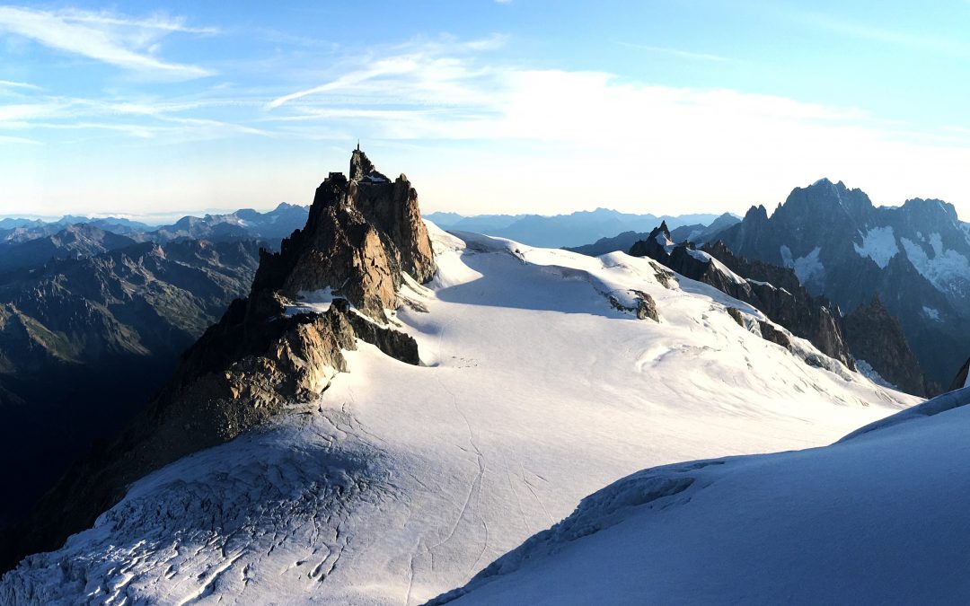 Mont Blanc du Tacul and the Aiguille du Midi