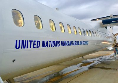 UN flight leaving Nairobi